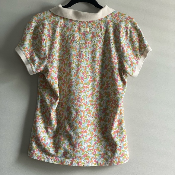 Liz golf collared buttoned golf top size large - Picture 3 of 5